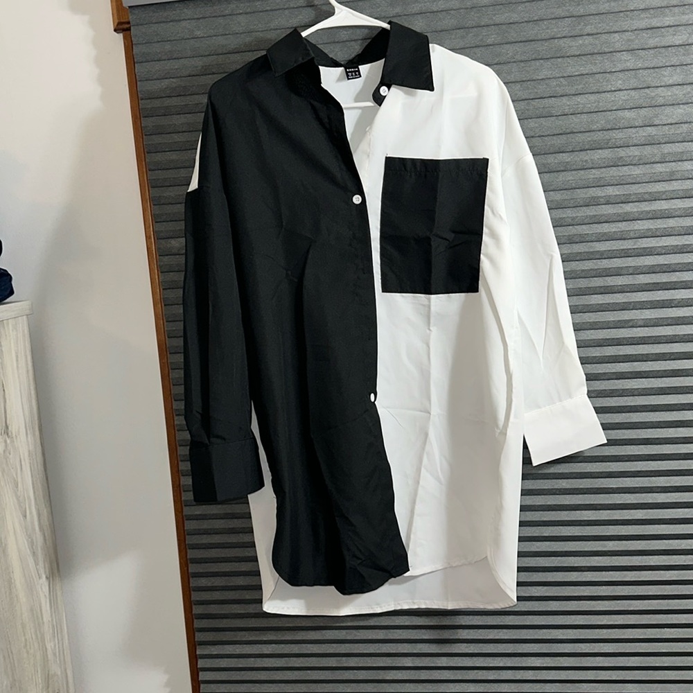 SHEIN blouse/mini dress